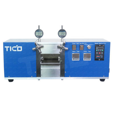 Comprar Máquina de prensa de rodillos calefactados de 100 mm de ancho Fabricación en línea