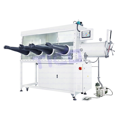 comprar Dos estaciones de trabajo de laboratorio caja de guantes cámara de vacío control PLC online manufacture