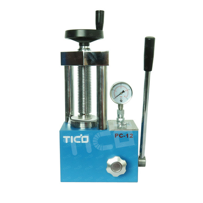 comprar Máquina de prensado hidráulico de polvo seco de laboratorio de 12 toneladas para la fabricación de tabletas de células de monedas online manufacture