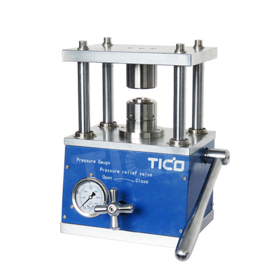 Equipo de laboratorio de células hidráulicas de monedas Crimper manual de células de monedas para la serie CR20xx