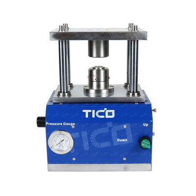 CR20xx Equipo para el encrucijado de celdas de monedas Máquina de acero cromado impulsado por gas