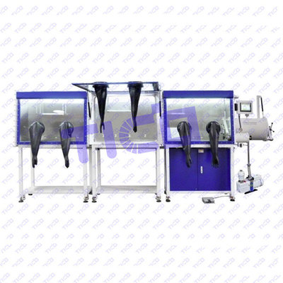 3 Parte rápida para abrir caja de guantes de vacío equipo de laboratorio control de PLC para la batería Polit línea