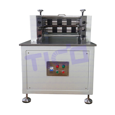 Máquina de corte de baterías de electrodos ajustable a velocidad para células cilíndricas 1.1KW