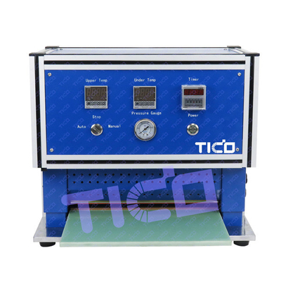 Máquina de sellado térmico de celda de bolsa de 400 mm para película laminada de polímero de aluminio en la parte superior