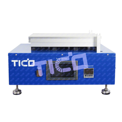 Máquina de revestimiento de película de 300 mm controlada por pantalla táctil con dispositivo de calefacción inferior