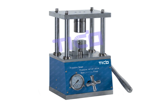 Máquina de sellado de celdas cilíndricas hidráulicas con capacidad de 25 kg
